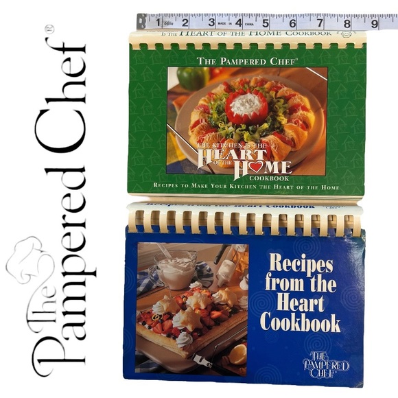 THE PAMPERED CHEF Vintage Spiral Bound Recipe Books, Set of 2 - Picture 3 of 5
